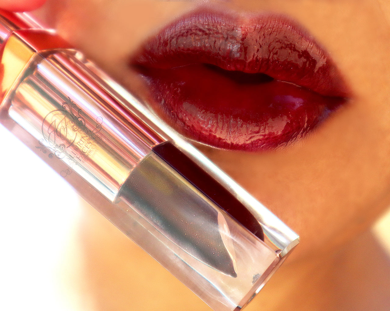 Art Deco Dark Black Berry Shade Hi Shine Lip Gloss